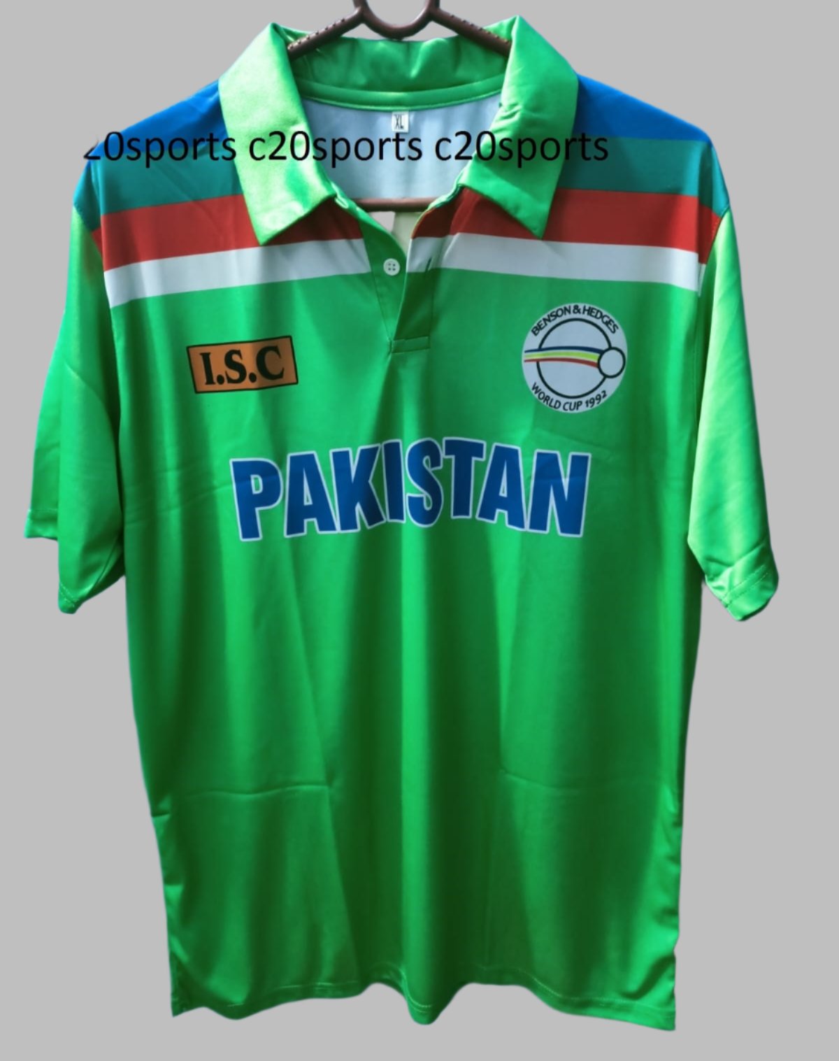 Pakistan Cricket World Cup 1992 T-Shirt Jersey Short Sleeve New Sublimated