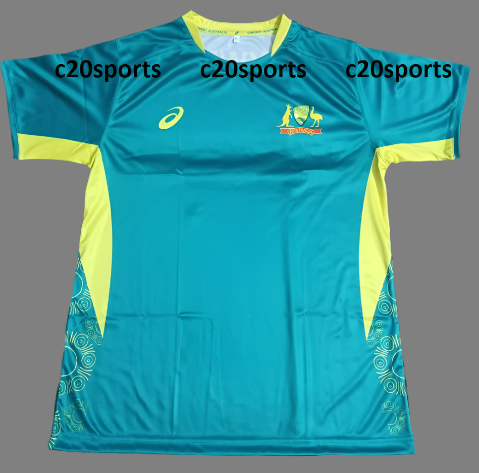 Australia T20 World Cup Shirt 2024 T-Shirt Jersey Short Sleeve New Sublimated