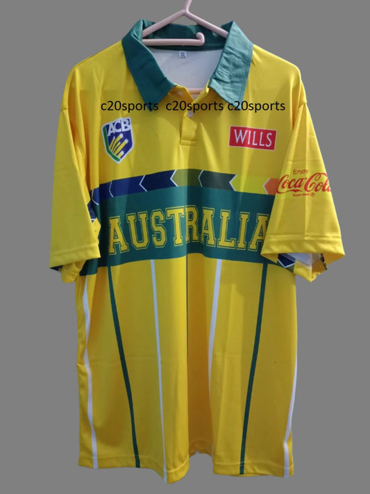 Australia Cricket World Cup 1996 T-Shirt Jersey Short Sleeve New Sublimated