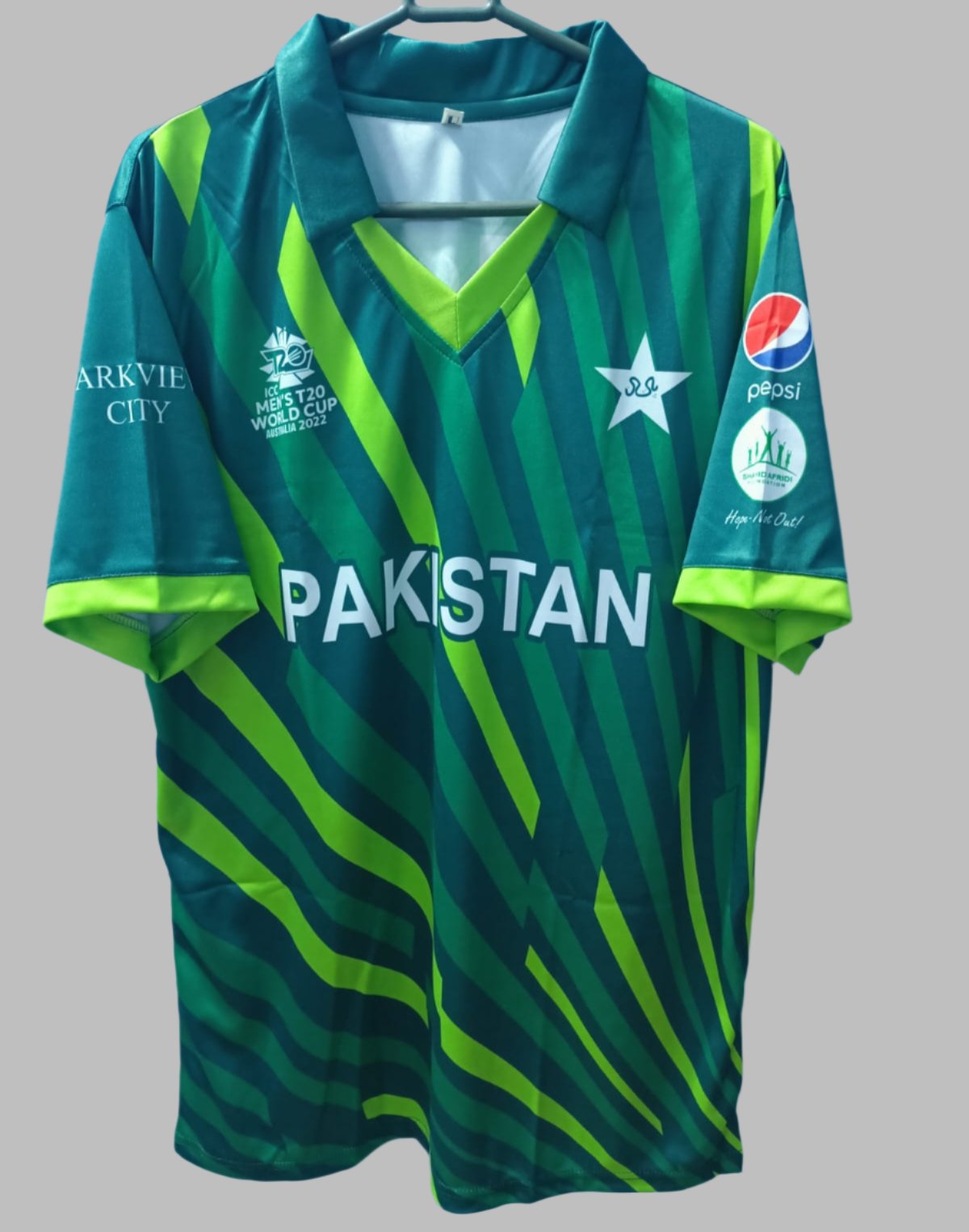 Pakistan T20 Cricket World Cup 2022 T-Shirt Jersey Short Sleeve New Sublimated