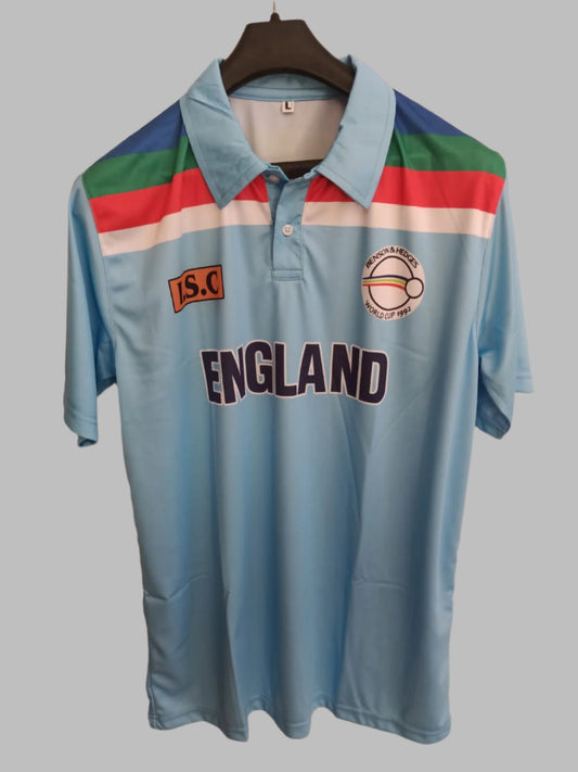 England Cricket WC 1992 New T-Shirt Jersey Short Sleeve Sublimated