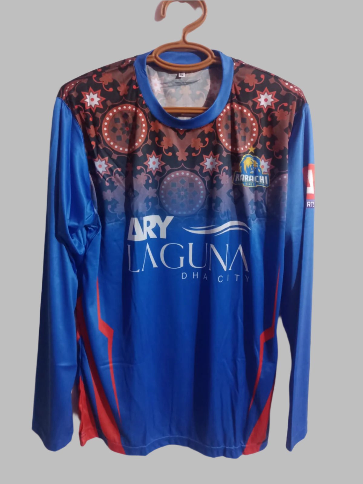 PSL Karachi King Sindhi Ajrak Shirt  short and long sleeve T-Shirt Jersey Short and Long Sleeve New Sublimated