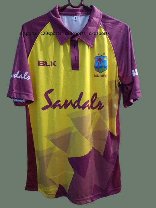 Cricket West Indies T20 T-Shirt Jersey Short Sleeve New Sublimated