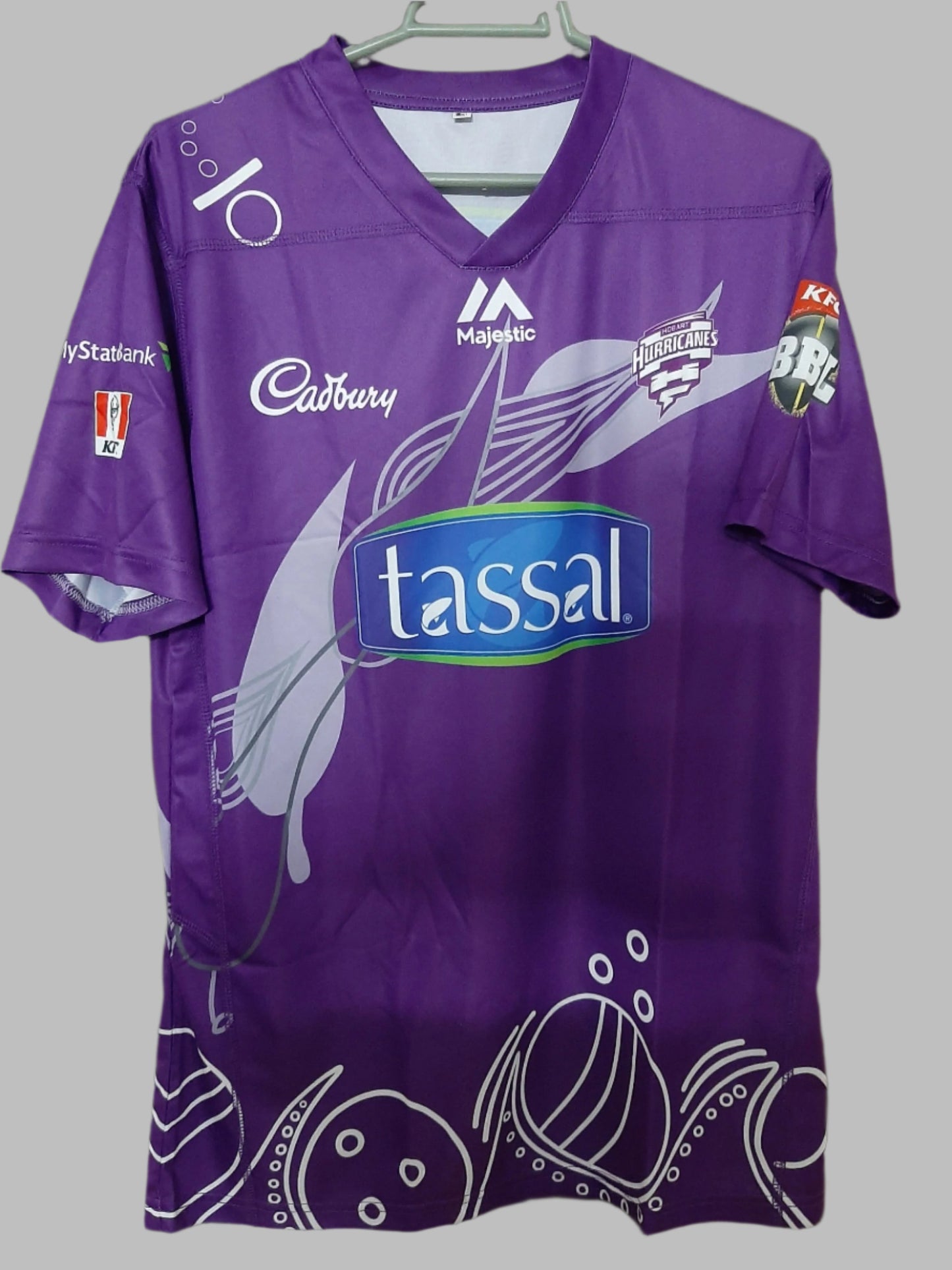 BBL Hobart Hurricanes T-Shirt Jersey Short Sleeve Sublimated