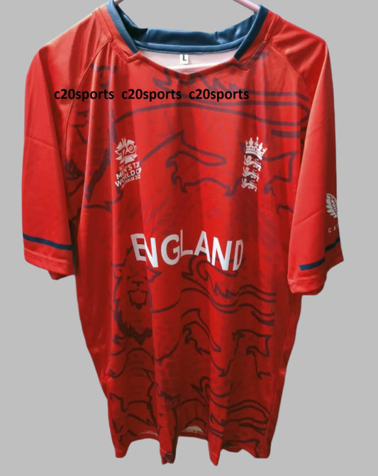 England Cricket T20 T-Shirt Jersey Short Sleeve New Sublimated