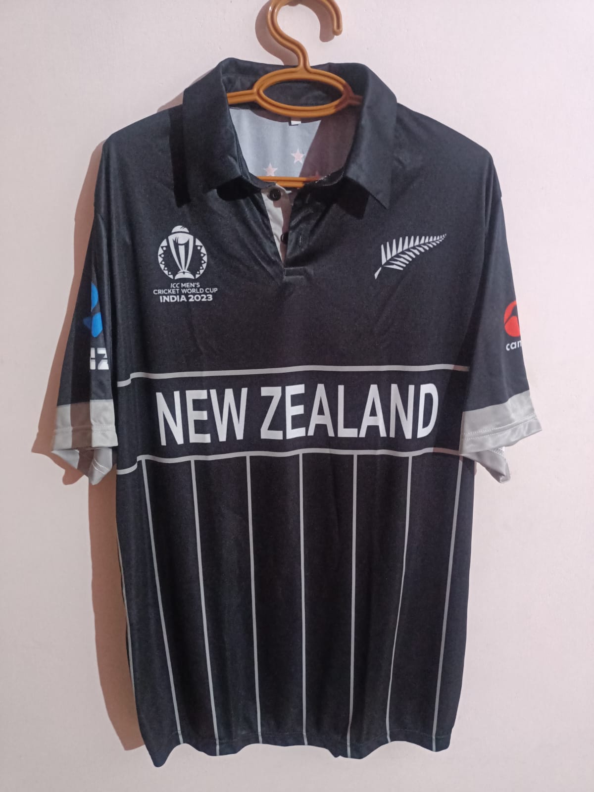 Cricket New Zealand Kiwi Team ODI T-Shirt Jersey Short Sleeve New Sublimated