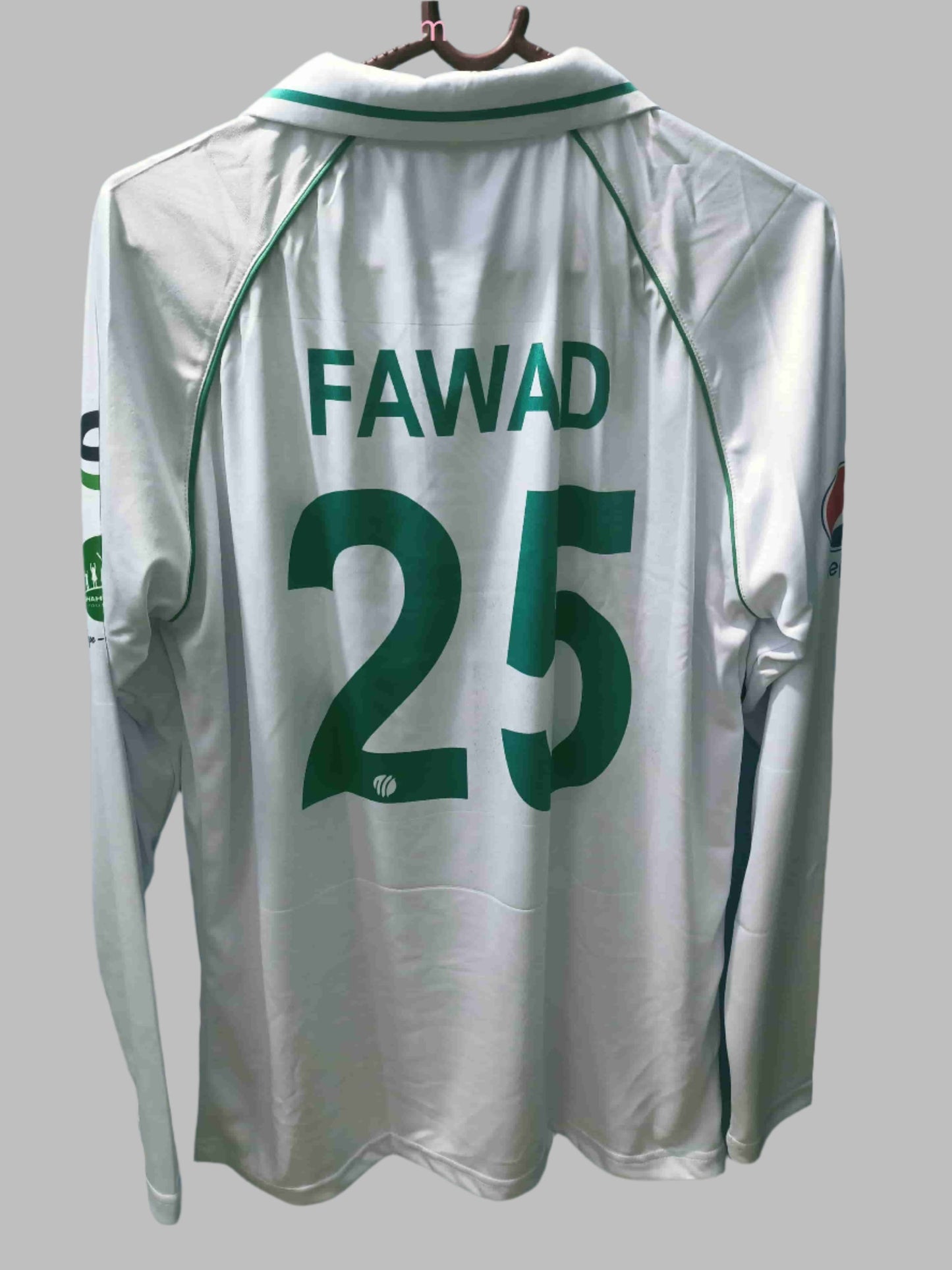 Pakistan Cricket Test White T-Shirt Jersey Long Sleeve New Sublimated