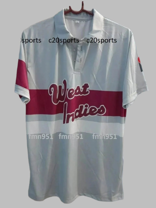 WEST INDIES ICC Cricket LIGHTNINGTHUNDER 1993 world series RETRO Sports Shirt T-Shirt Jersey Short Sleeve Sublimated