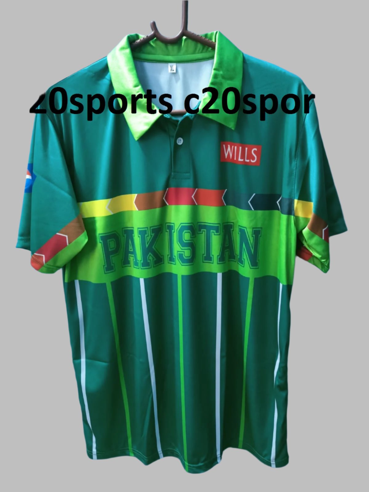 Pakistan Cricket World Cup 1996 T-Shirt Jersey Short Sleeve New Sublimated