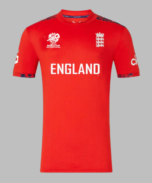 England T20 World Cup Shirt 2024 T-Shirt Jersey Short Sleeve New Sublimated