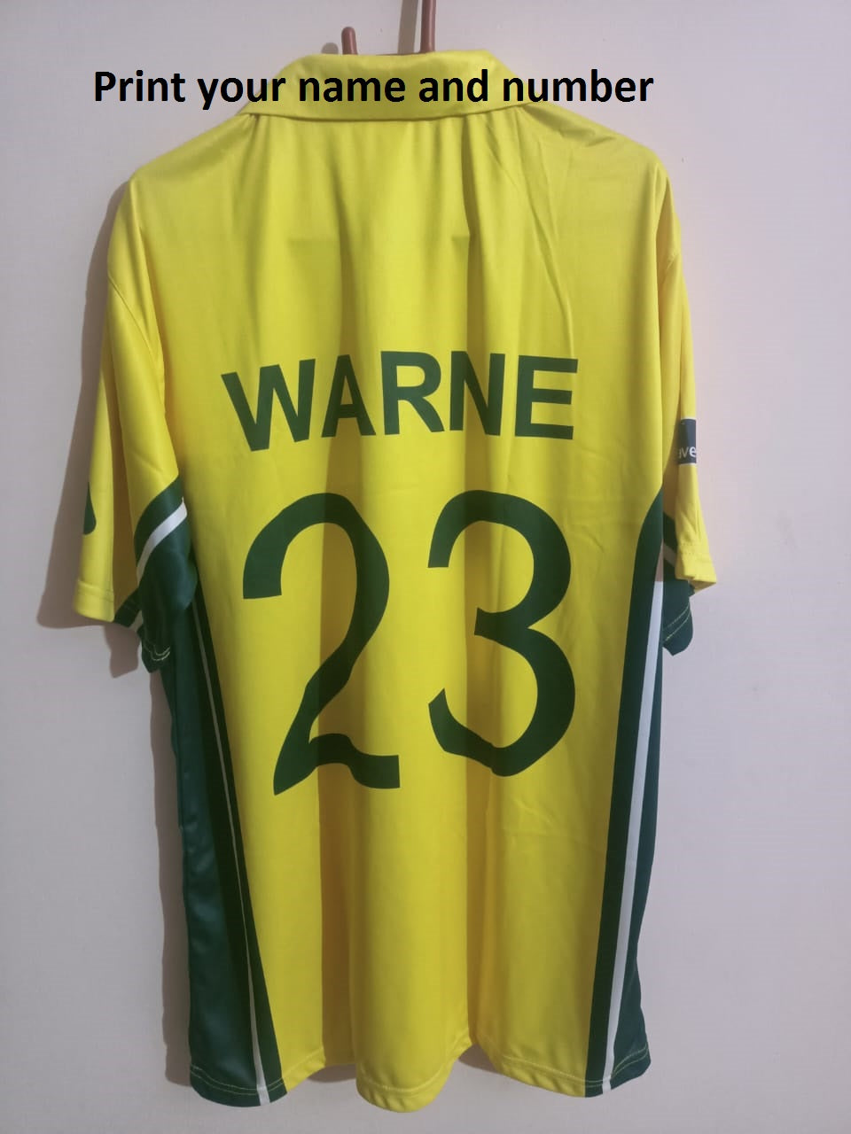 Australia ODI Cricket World Cup 2003 Shirt T-Shirt Jersey Short Sleeve New Sublimated