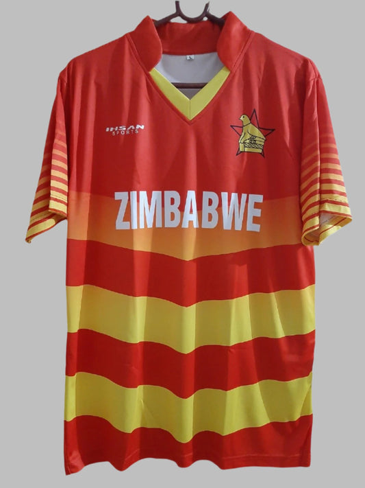 Zimbabwe Cricket  T-Shirt Jersey Short Sleeve Sublimated