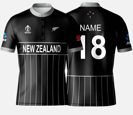 New Zealand World Cup 2023 T-Shirt Jersey Short Sleeve New Sublimated